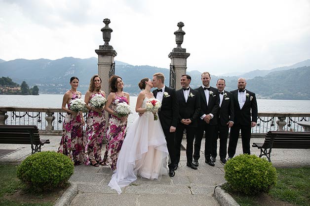 Civil ceremony at Villa Bossi