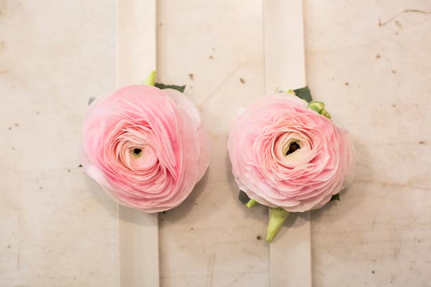 buttonholes by La Piccola Selva floral designer