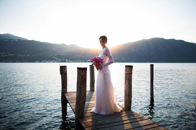 Wedding photos by Lake Orta