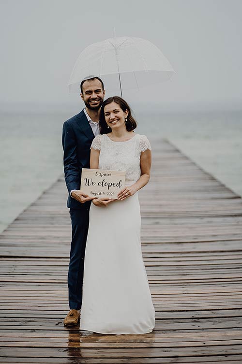 Elope wedding in Sirmione lake Garda