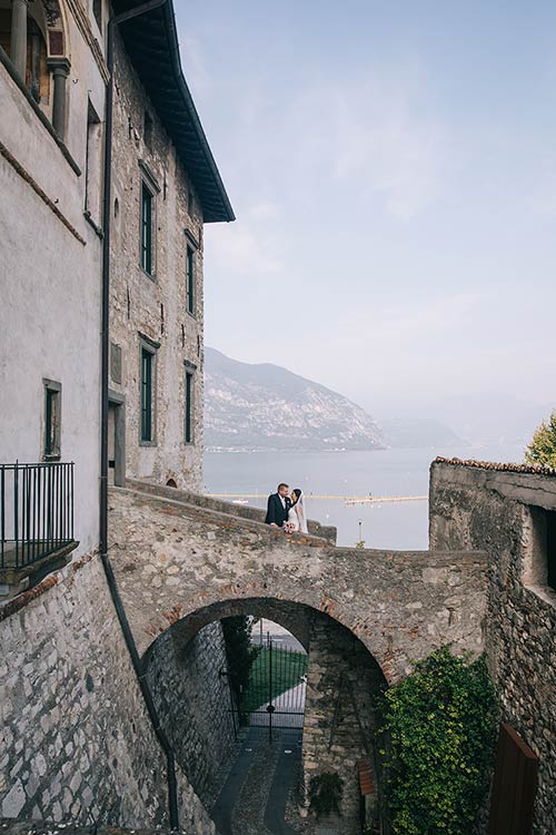 Iseo lake view castle