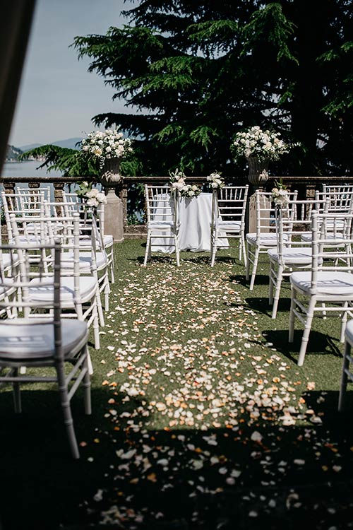 Ceremony in a Villa Garden