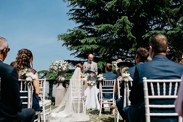 Ceremony in a Villa Garden