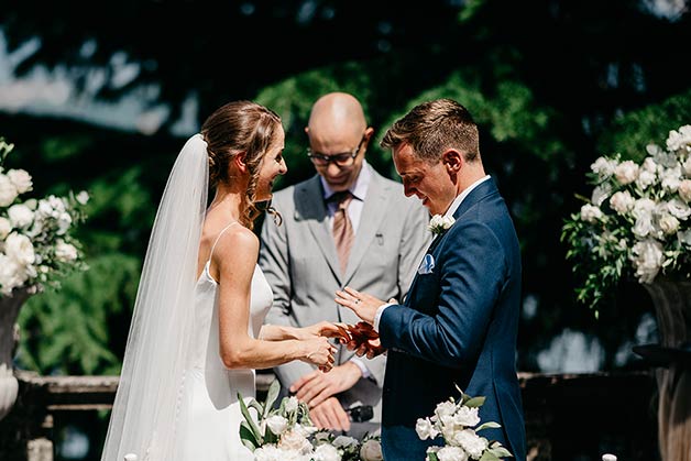 Ceremony in a Villa Garden