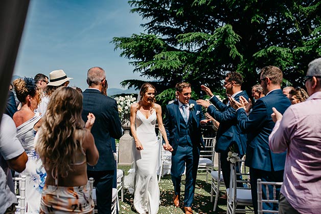 Ceremony in a Villa Garden