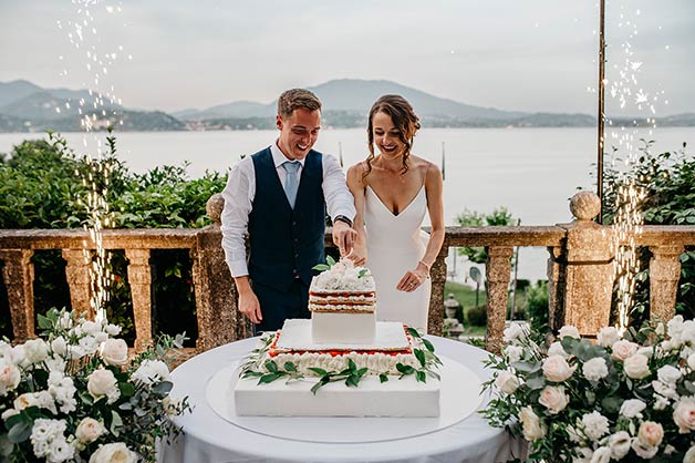 Imperial Table for a reception overlooking Lake Maggiore