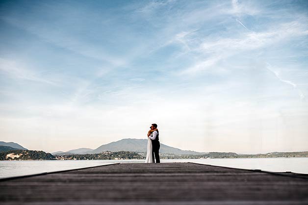 getting married overlooking Lake Maggiore