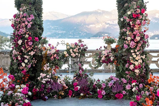 emotional ceremony at Villa del Balbianello