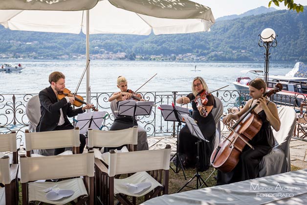 romantic ceremony by the shores of Lake Orta