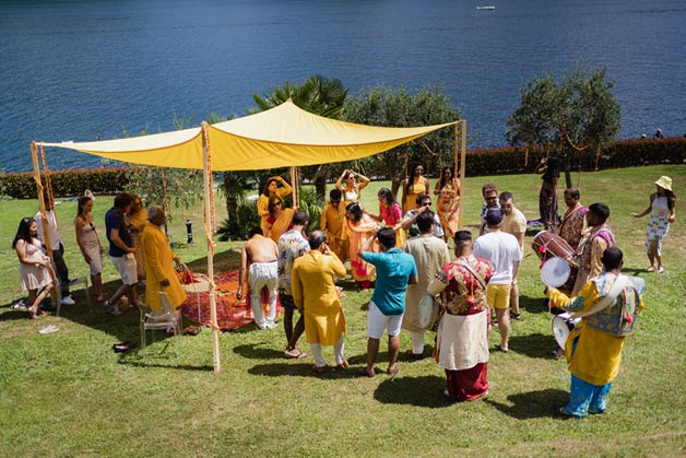 Haldi Ceremony on Lake Maggiore