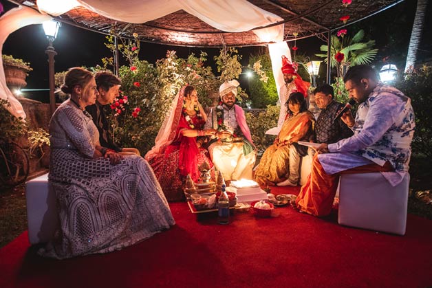 Indian Ceremony under the Mandap