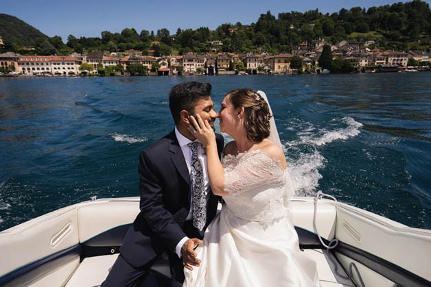 Italian Indian wedding on Lake Orta