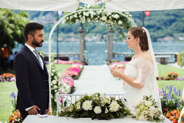 Italian Indian wedding on Lake Orta