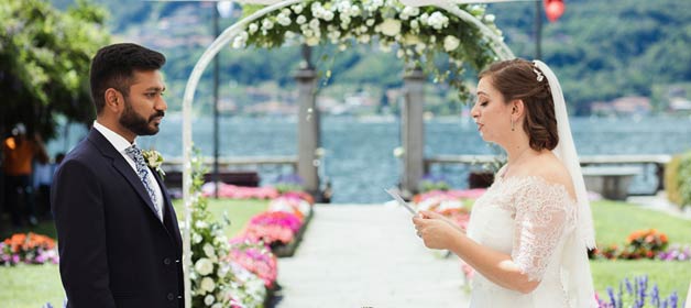 Italian Indian wedding on Lake Orta