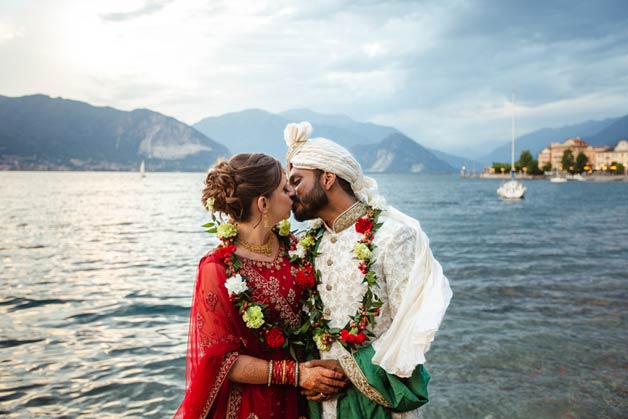 Indian Wedding reception at Villa Rusconi Clerici