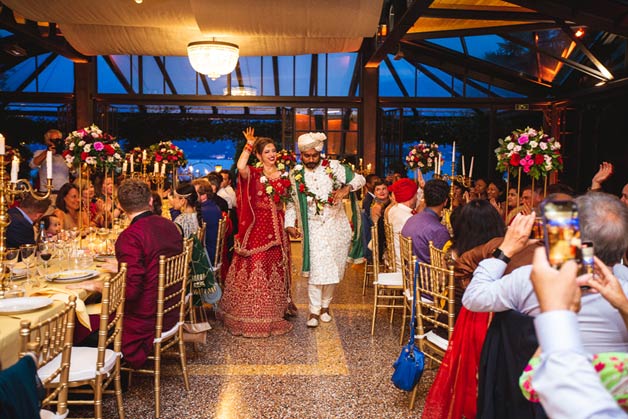 Indian Wedding reception at Villa Rusconi Clerici