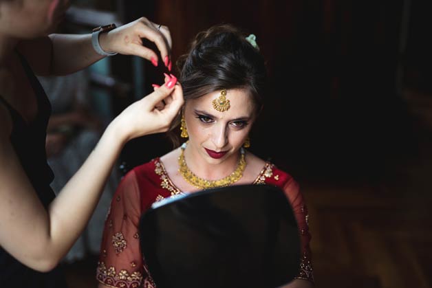 Sari Indian wedding dress in Italy