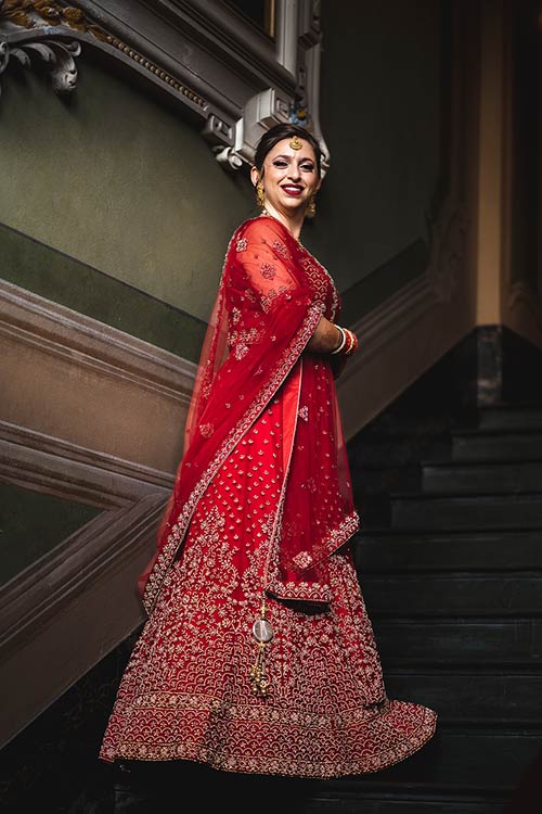 Sari Indian wedding dress in Italy