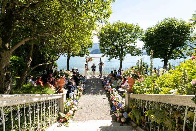 wedding ceremony in Villa Cipressi, lake Como