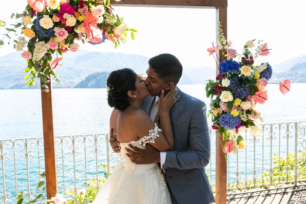 wedding ceremony in Villa Cipressi, lake Como