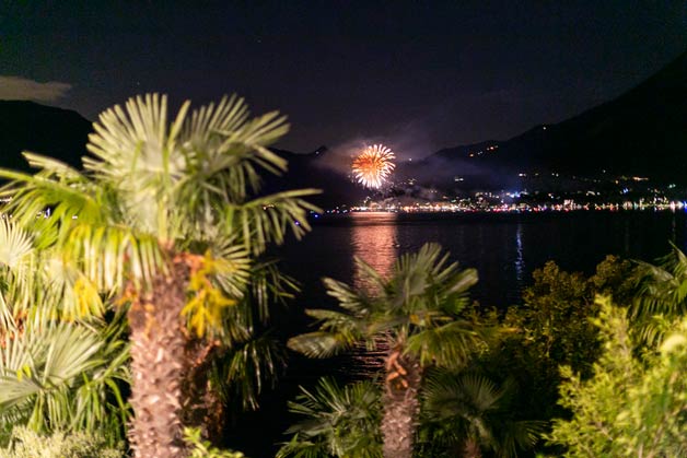 fireworks wedding Lake Como