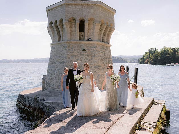 fairy tale wedding on Lake Garda