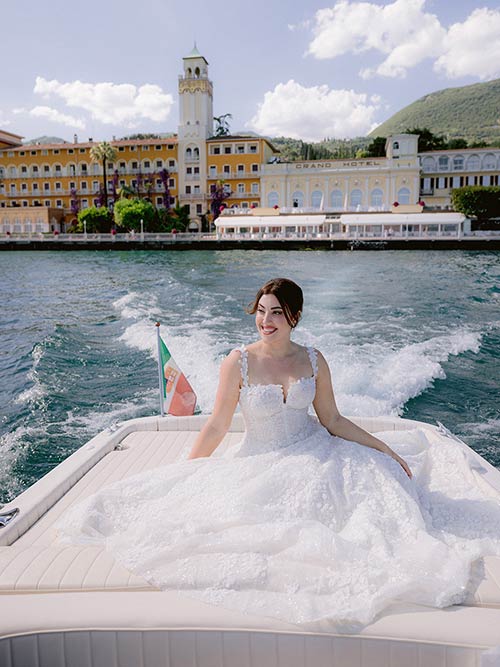 fairy tale wedding on Lake Garda