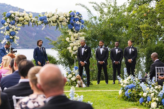 Romantic Ceremony by Lake Como