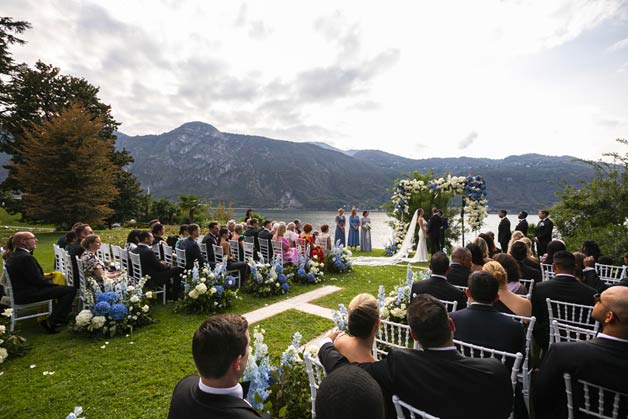 Romantic Ceremony by Lake Como
