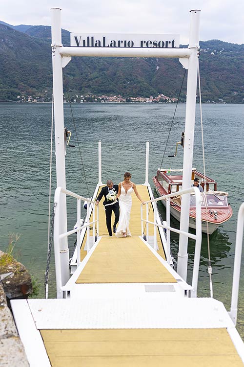 wedding photos on Lake Como