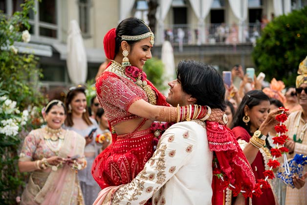 indian wedding at Villa Flori Lake Como