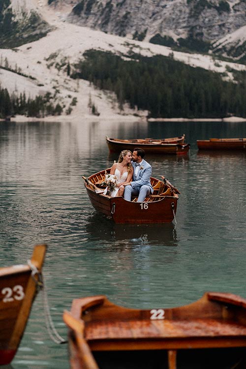 wedding on Lake Braies