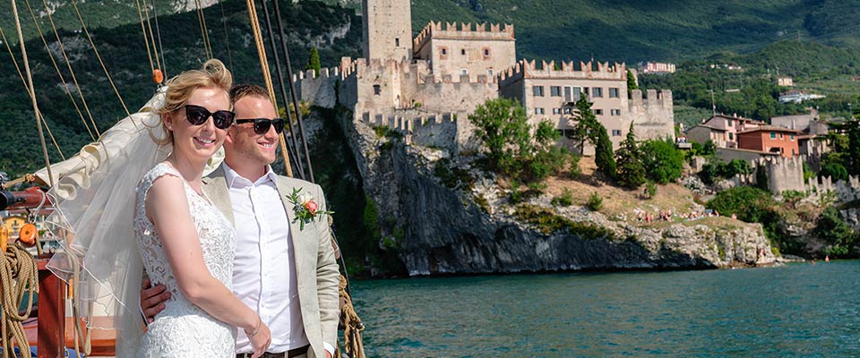 Malcesine is the perfect backdrop for a dream wedding