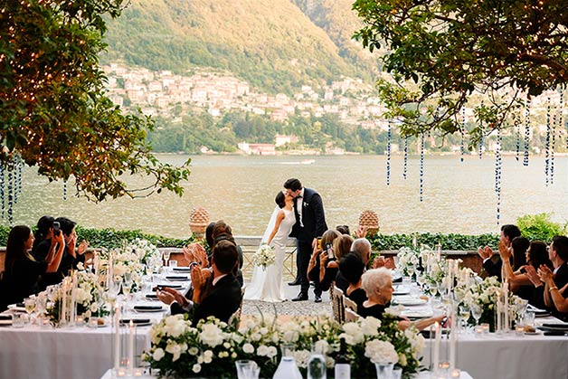 A chic ceremony by Lake Como Shores