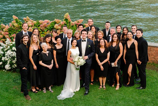 elegant wedding at Villa Regina Teodolinda