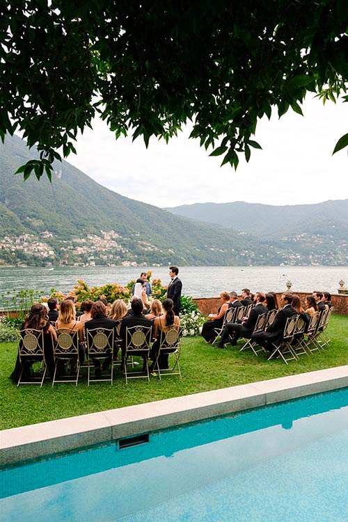 elegant wedding at Villa Regina Teodolinda