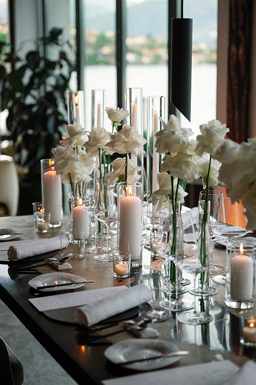 Sophisticated Dinner Reception on Lake Como