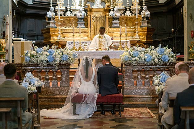 Roman Catholic Ceremony in parish church of Orta Village