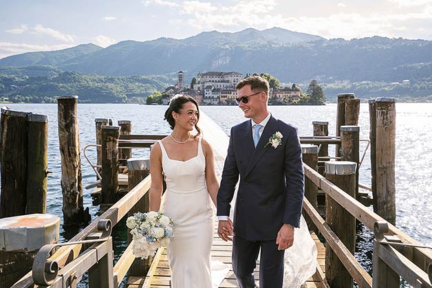Relaxed Wedding on Lake Orta