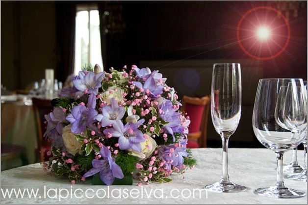 centerpieces for weddings at Hotel Majestic by Lake Maggiore florist