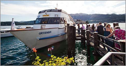 wedding boat cruises lake Orta