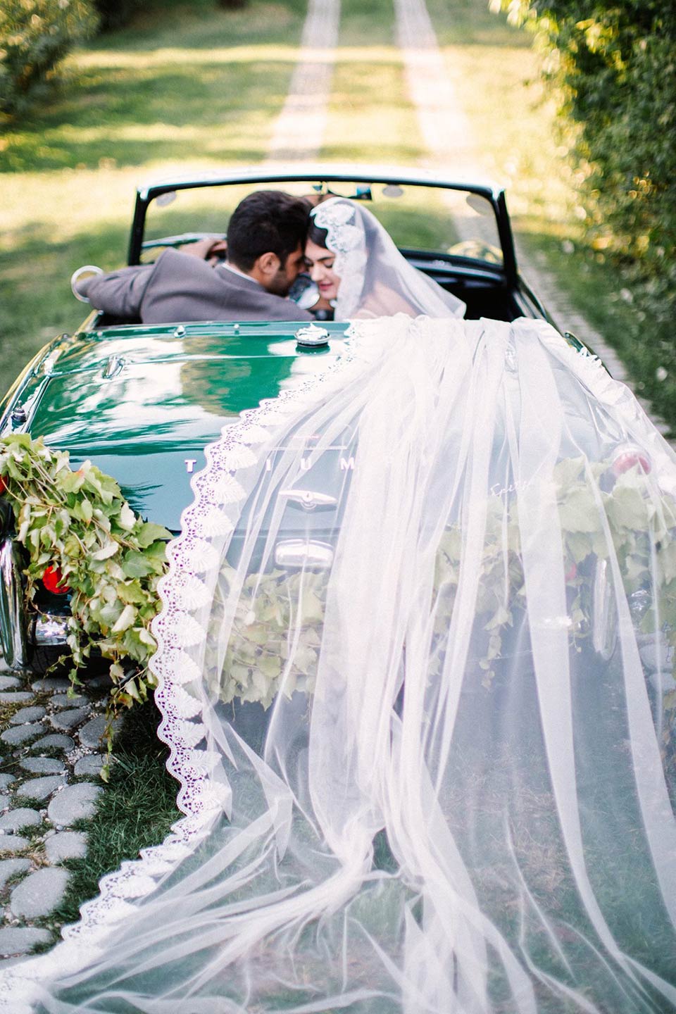 vintage car hire wedding Stresa Lake Maggiore