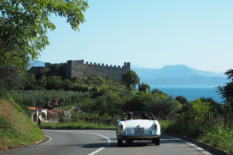 vintage car hire wedding Lake Garda