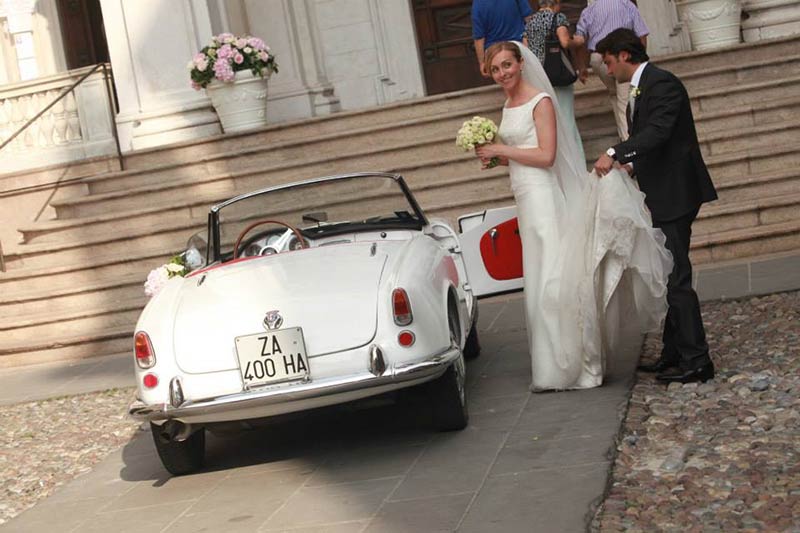 vintage car hire wedding Lake Garda