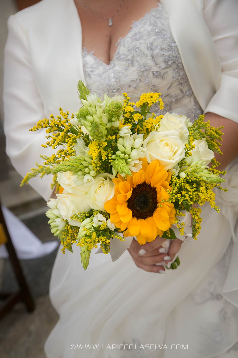 bouquet girasoli Lago Orta