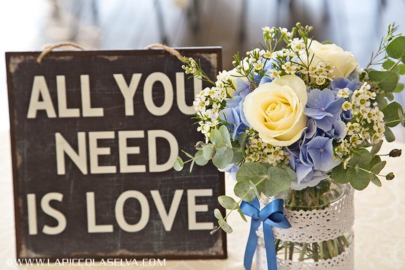 centrotavola Villa Pestalozza matrimonio Lago Orta