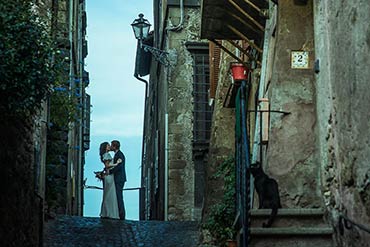 country wedding reception Lake Bracciano Rome