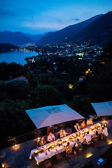 Family Style Wedding on Lake Como