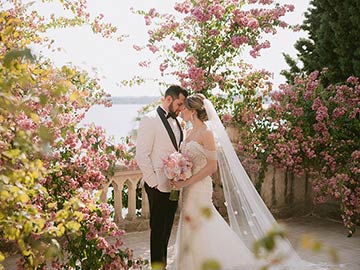 Luxury wedding on Isola del Garda