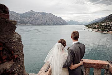 Malcesine Castle wedding Lake Garda